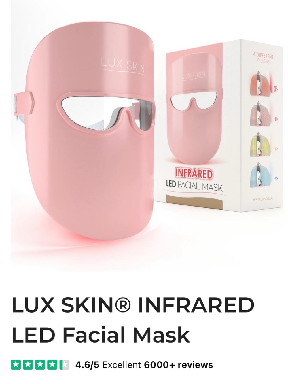 LUX SKIN® INFRARED LED Facial Mask